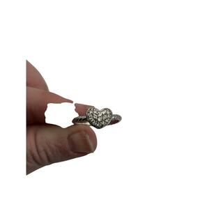 Francesca’s 925 Sterling Silver Heart Ring Twisted Rope Band